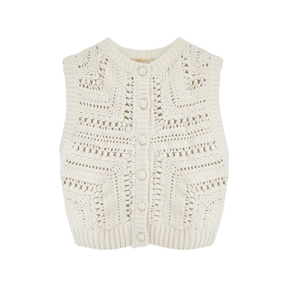 SEZANE Orso Cardigan in Ecru